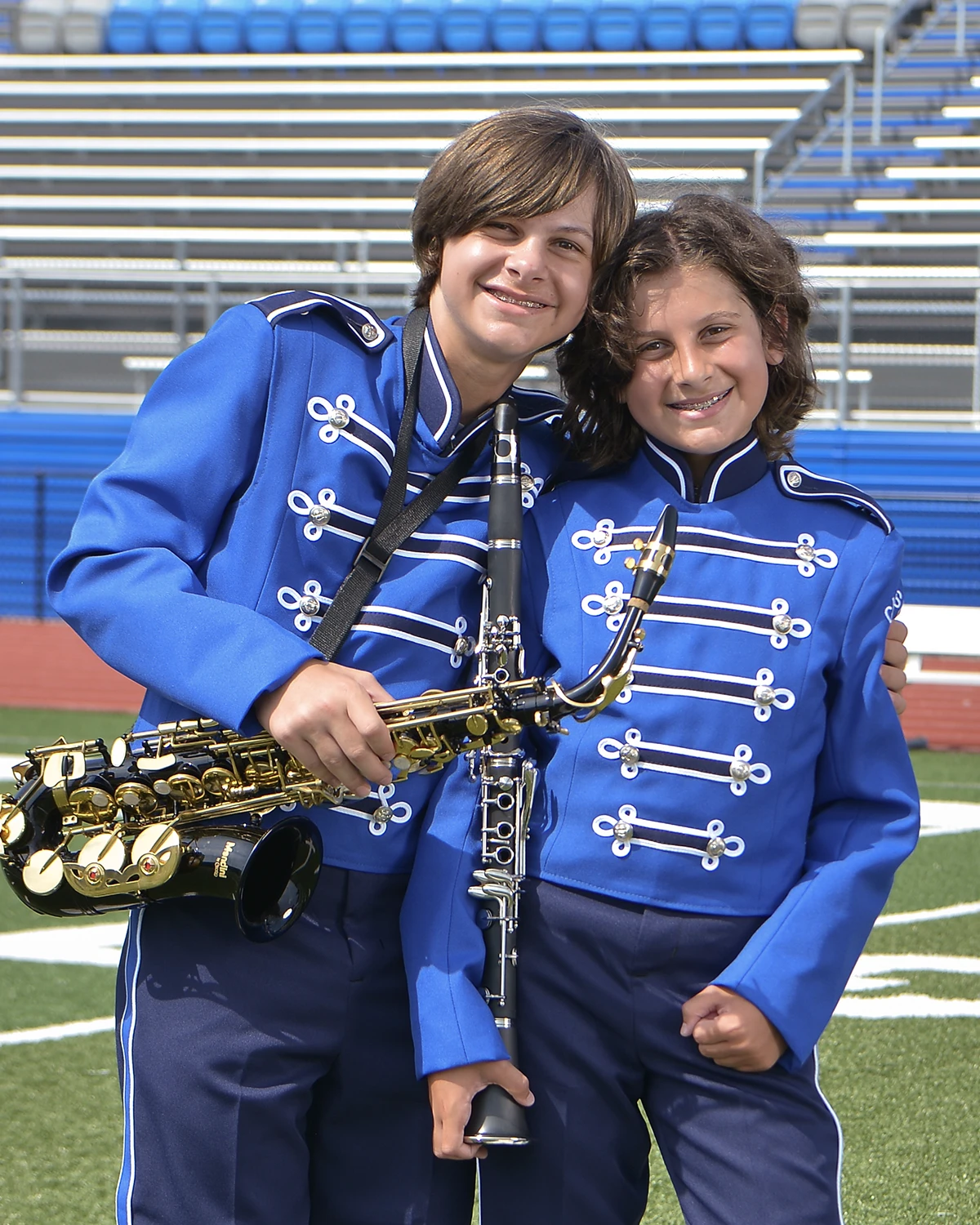 Two young band members
