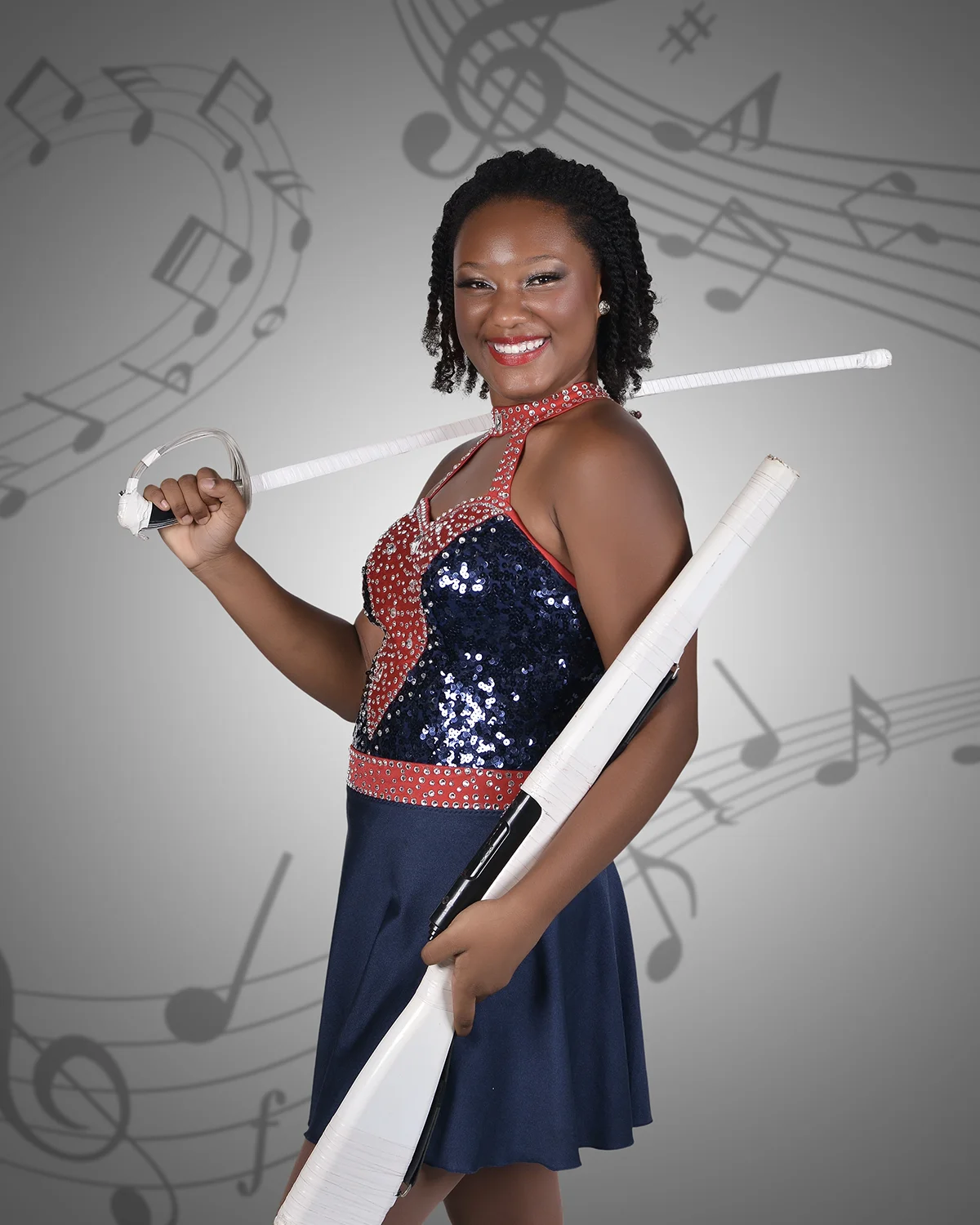 Trumpet player portrait